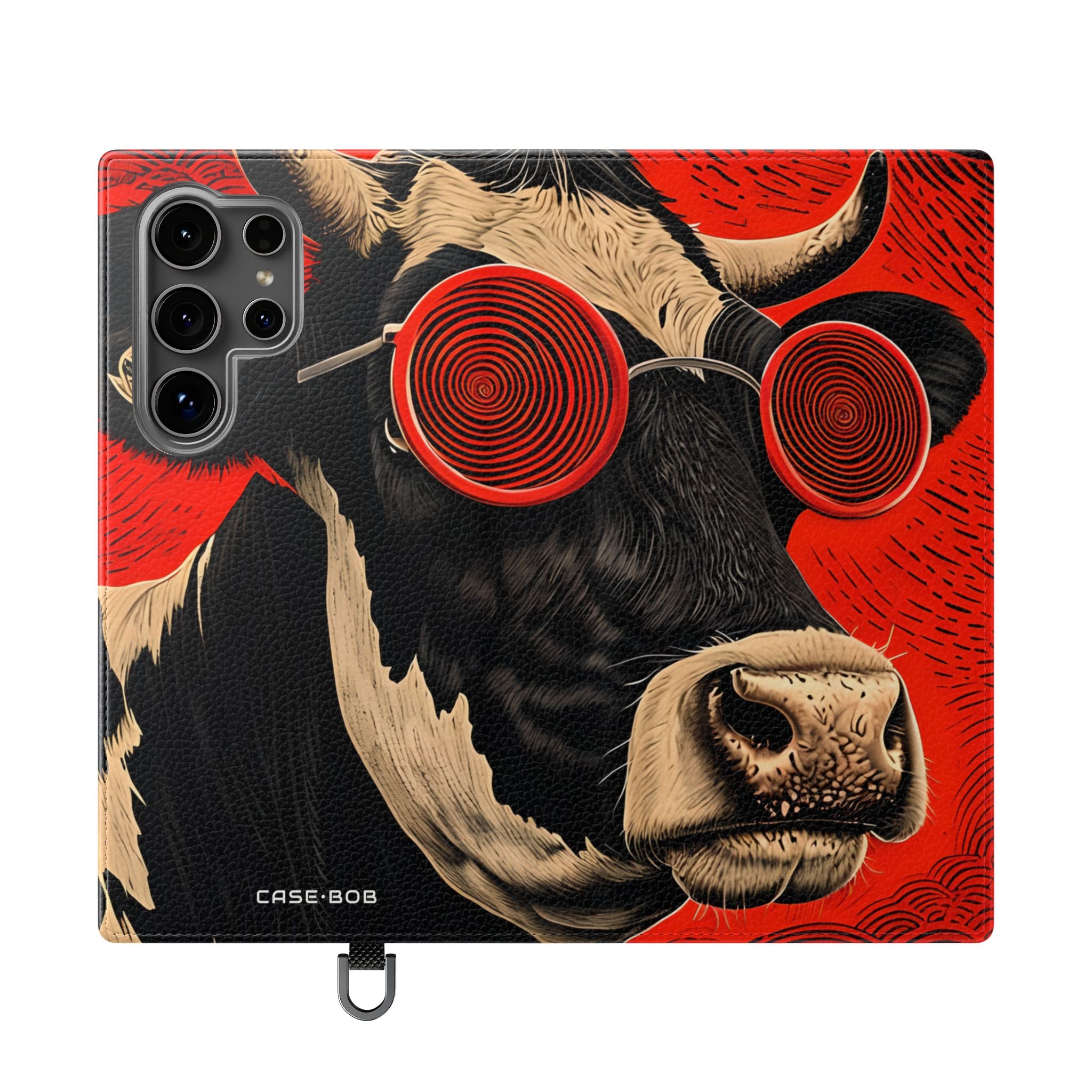 Spiral Cow Vision - Samsung S24 Ultra Case - Lompakkokotelo