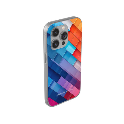 Vibrant GeoFlow iPhone 14 - Flexi Phone Case