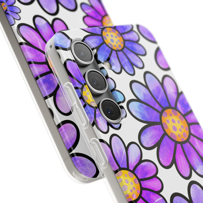 Polka Dot Blooms Samsung S24 Case - Soft