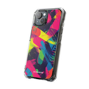 Pantone Neon Patterns | Handyhülle für iPhone (Clear Impact Case – magnetisch)