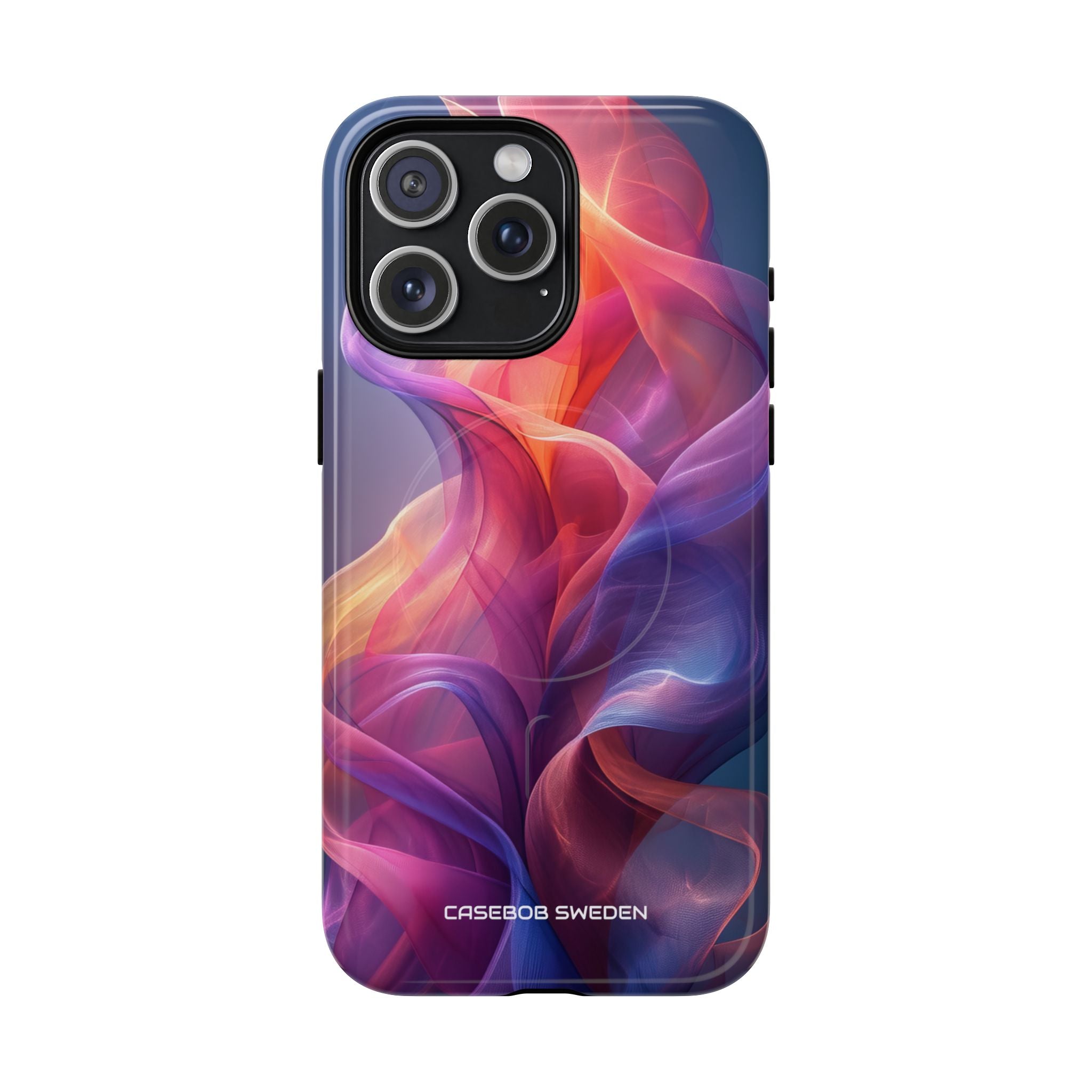 Violet Orange Flow - Tough + MagSafe® iPhone 15 Phone Case