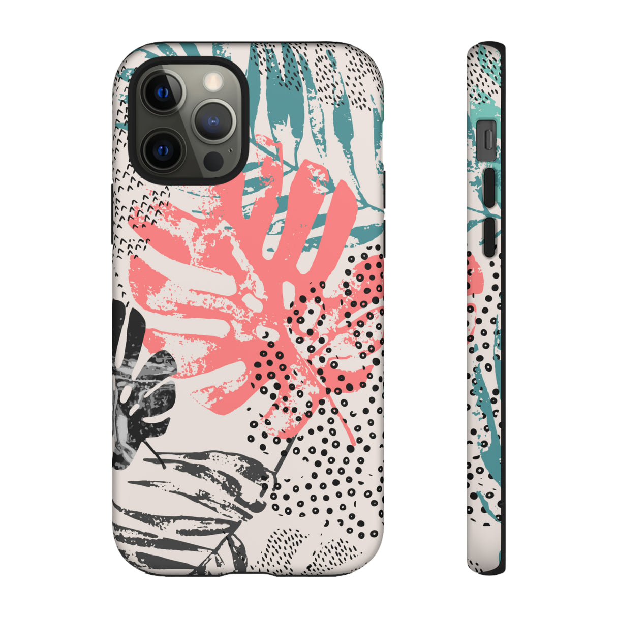 Rough Grunge Tropical - Protective Phone Case