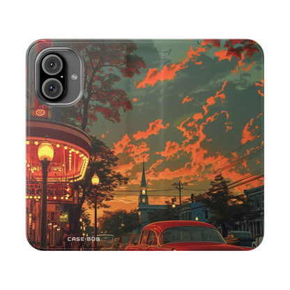 Crimson Classic Glow - iPhone 16  Case - Wallet