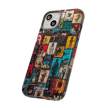 Figured Grid iPhone 14 Case - Tough
