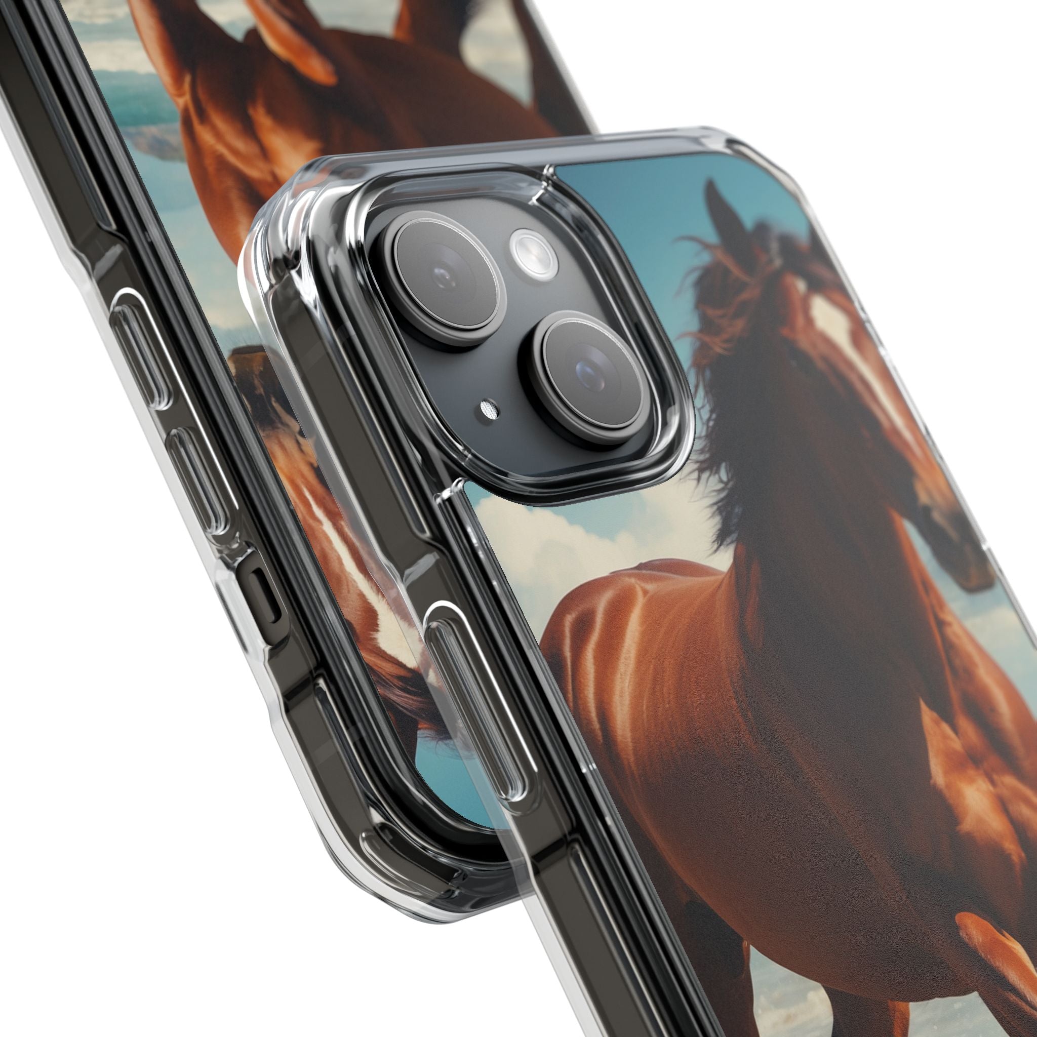 Brown Stallion Splash iPhone 15 Case - Impact