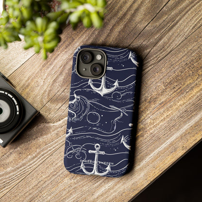 Gradient Anchorflow Waves iPhone 15 - Tough Phone Case