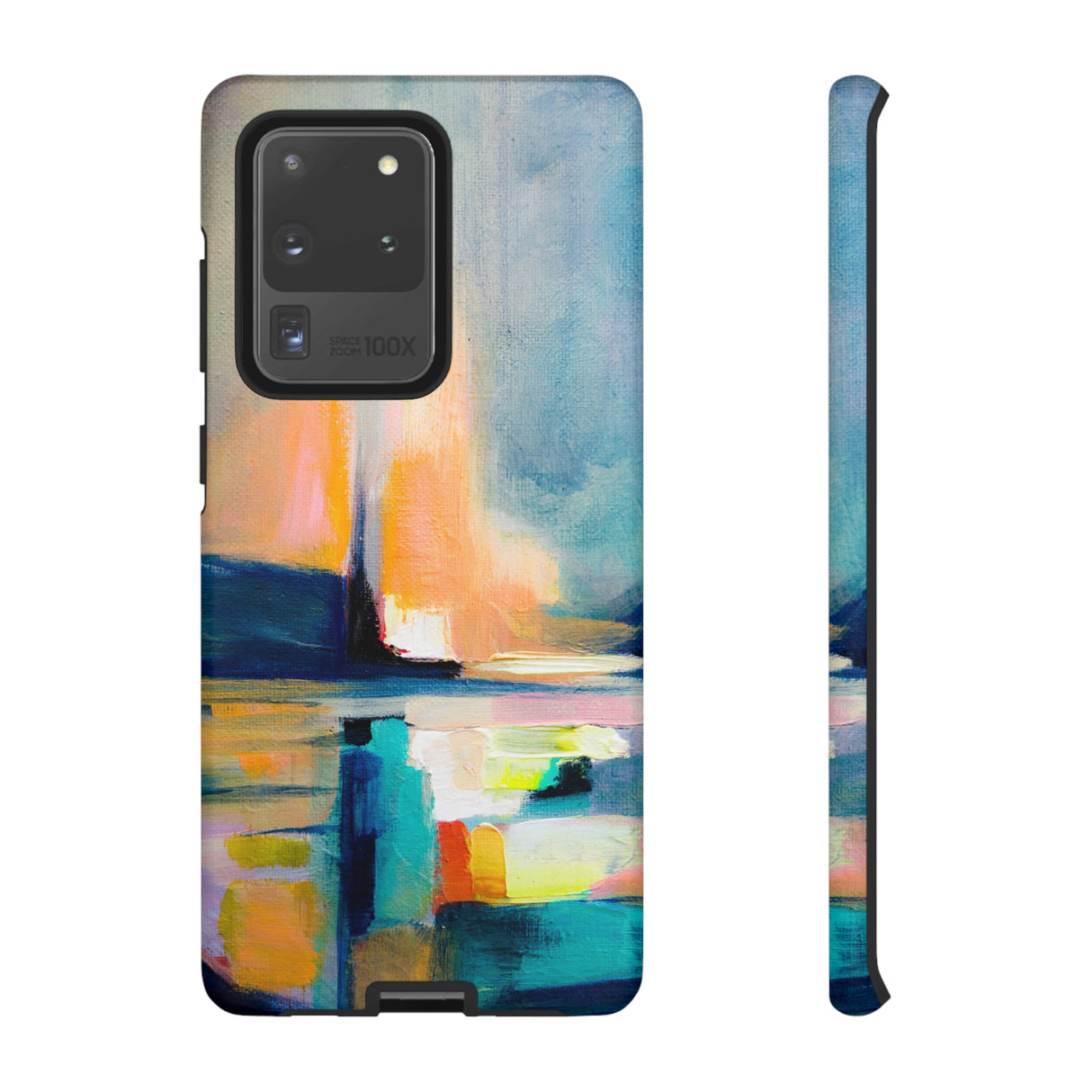 Abstract Blue n Yellow iPhone Case (Protective) Samsung Galaxy S20 Ultra Matte Phone Case