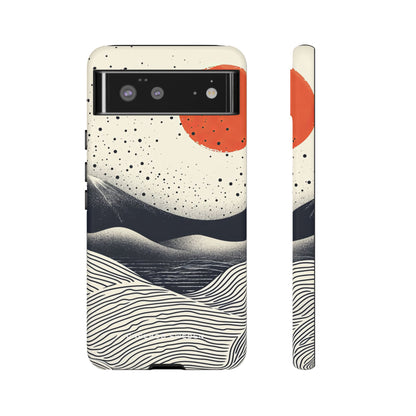 Red Sun Over Flowing Horizons Google Pixel 6 - Tough Phone Case