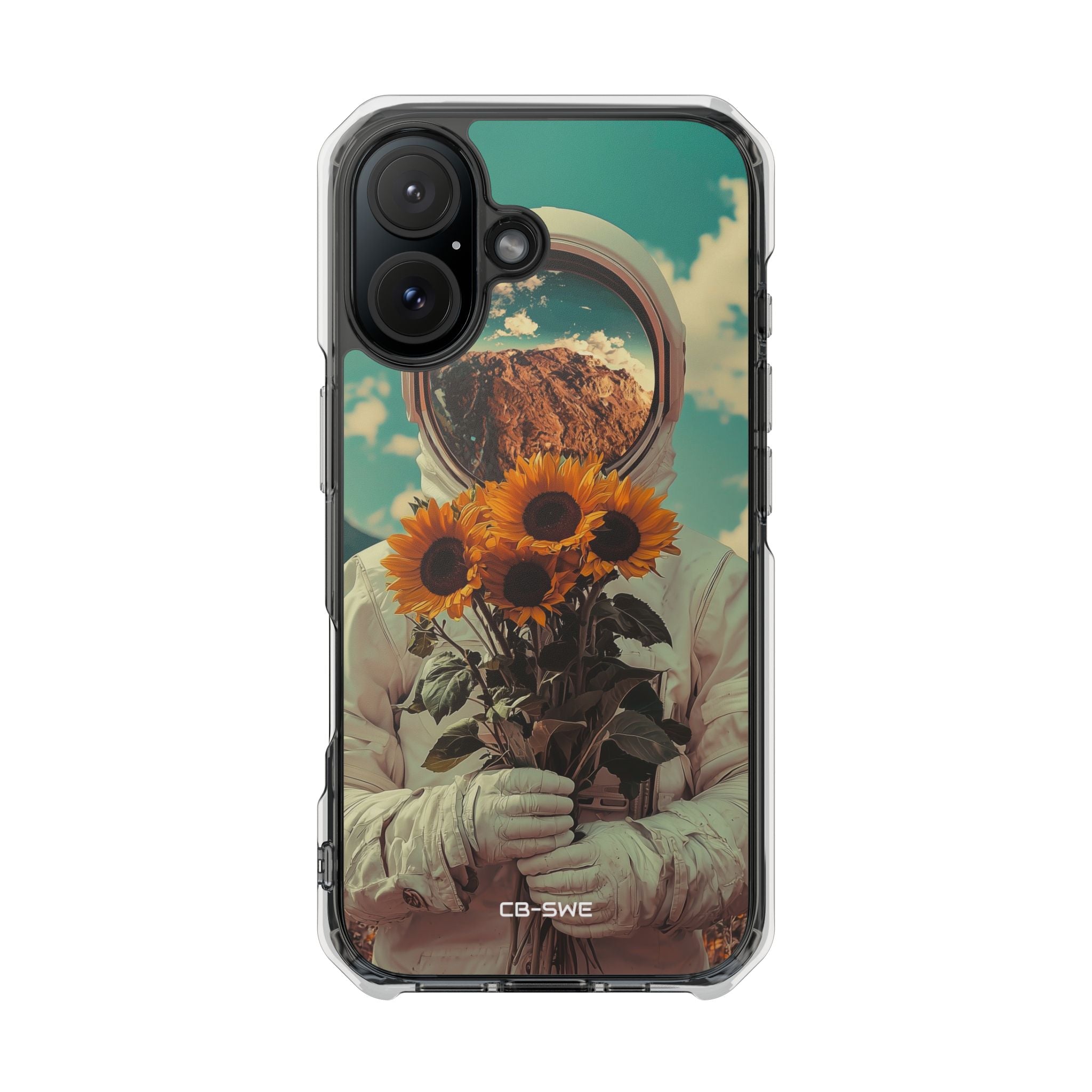 Sunflower Spacesuit Shine iPhone Case - Impact