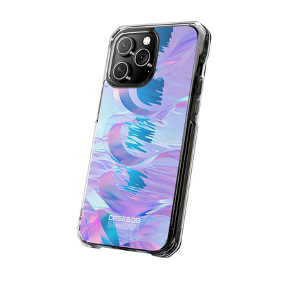Iridescente Stromende Golven iPhone 14 - Impact Clear+