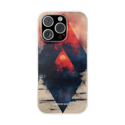 Red Sky Serenity - Flexi iPhone 16 Phone Case