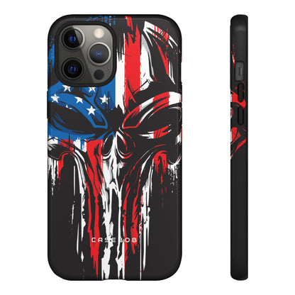 Military Grunge Skull Patriotic - Protective Phone Case