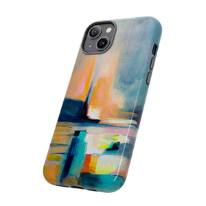 Abstract Blue n Yellow iPhone Case (Protective) Phone Case