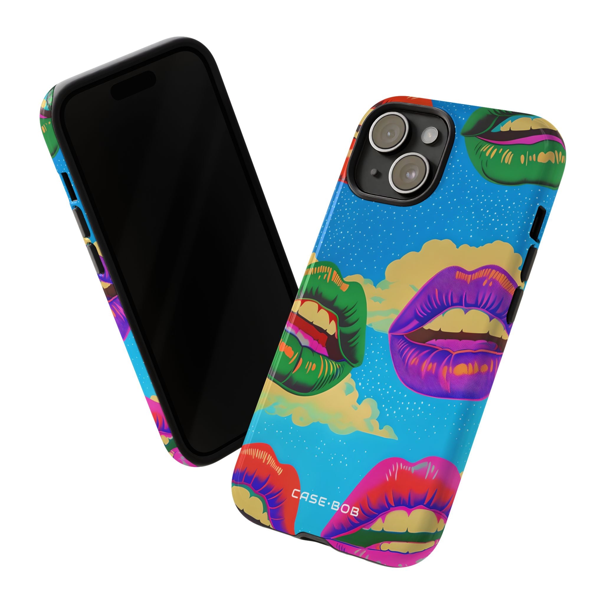 Colorful Lipscape iPhone 15 Case - Tough