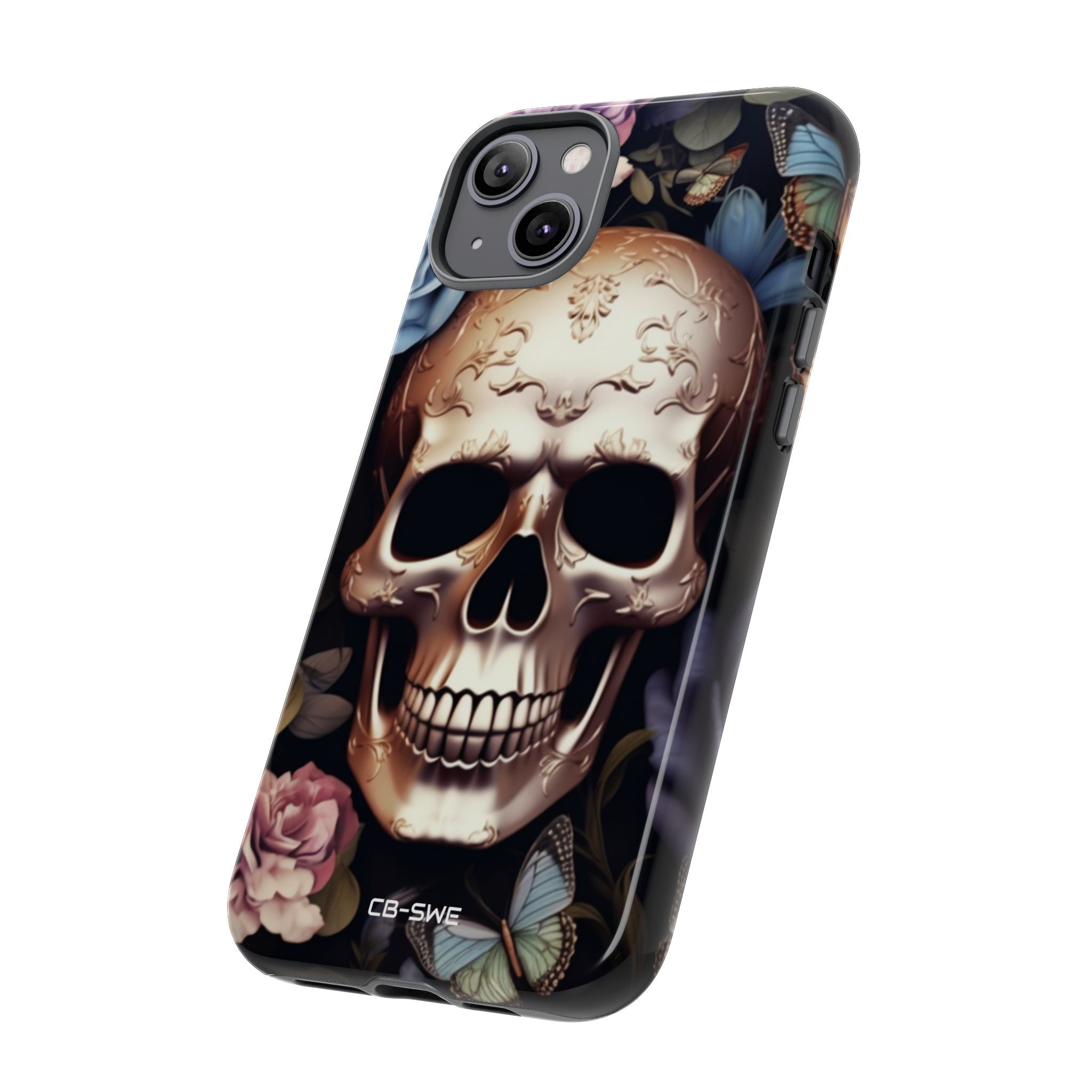 Skull Among Blossoms - iPhone Case