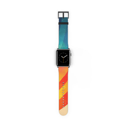 Curved Rainbow Breeze - Watch Band