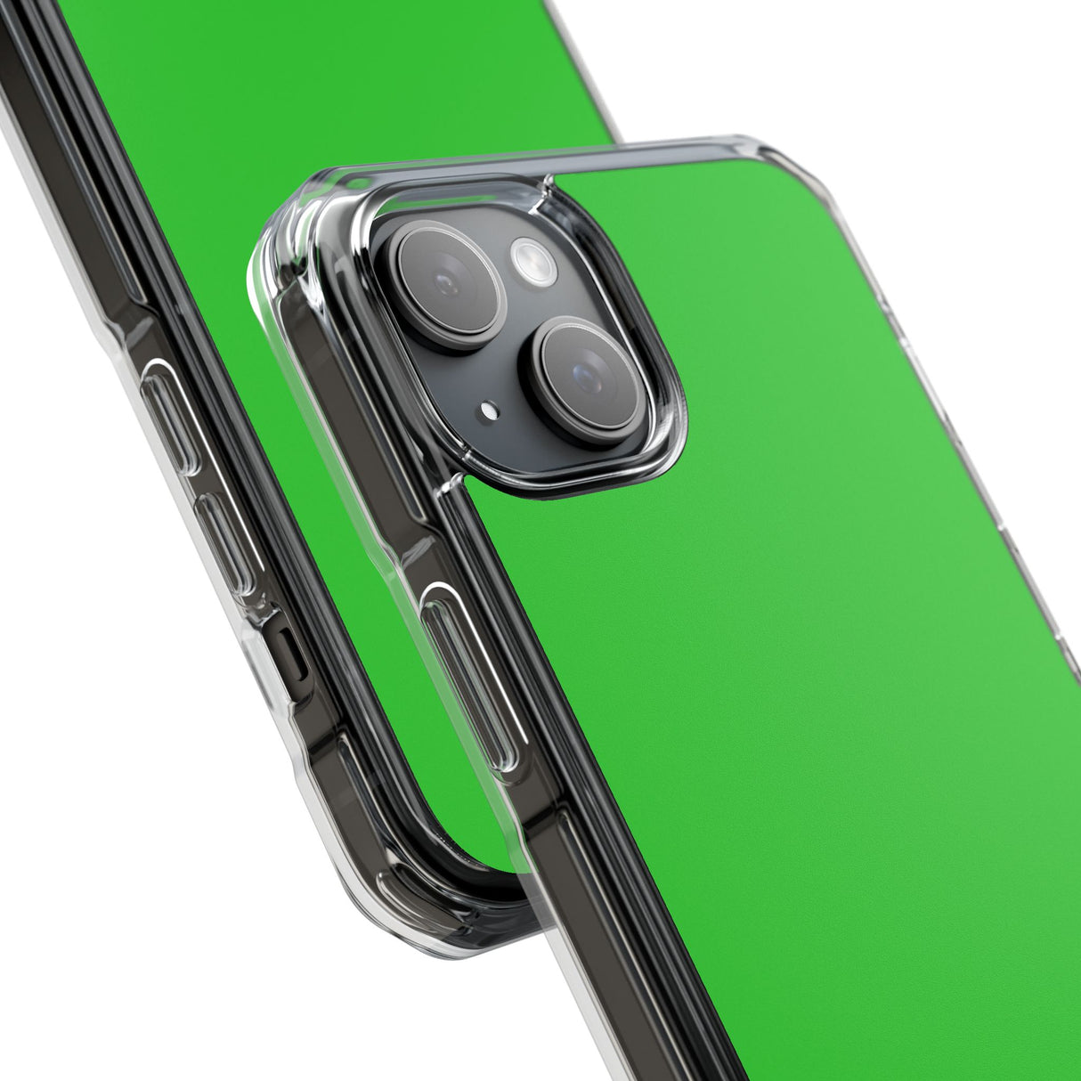 Lime Green | Phone Case for iPhone (Clear Impact Case - Magnetic)