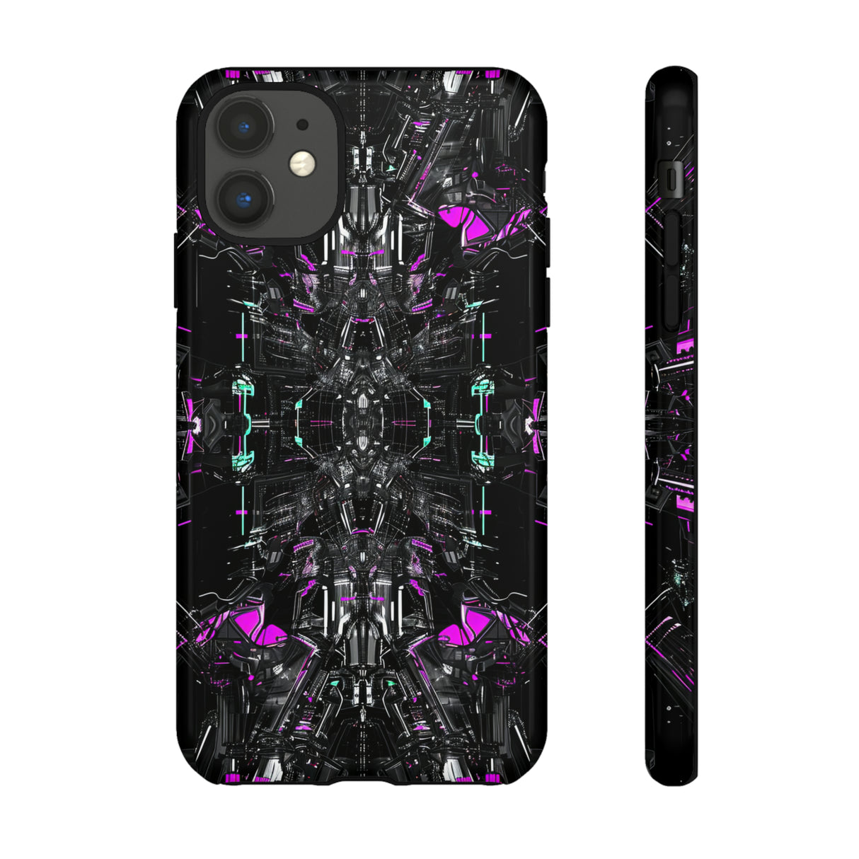 Purple Grid Mirage - Protective Phone Case