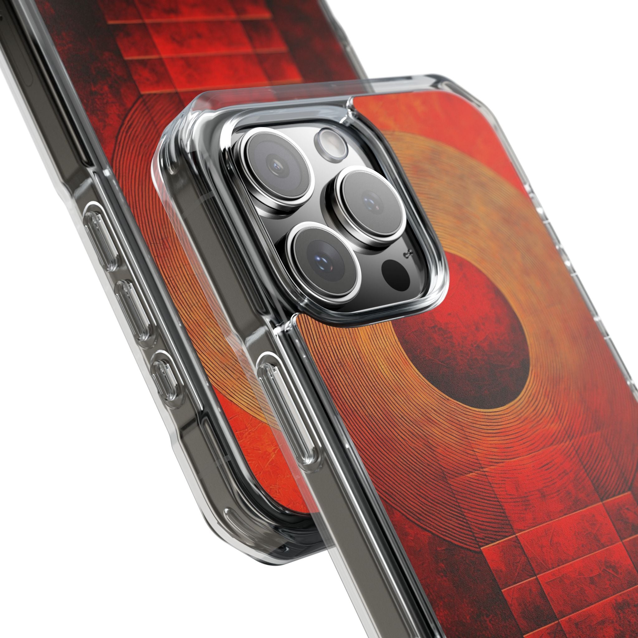 Circular Convergence Glows iPhone Case - Impact