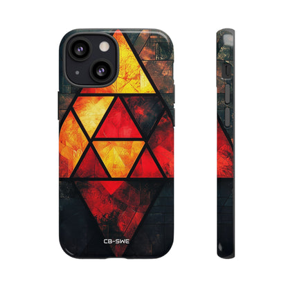 Triangles Illuminate Warmth - iPhone Case