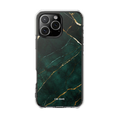 Emerald Veins Flow iPhone Case - Impact