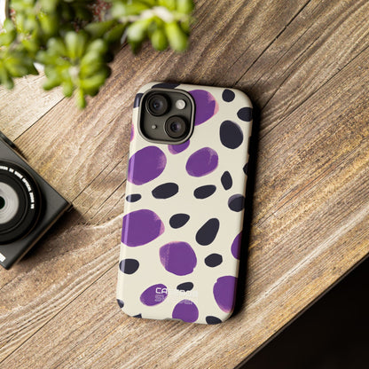 Purple Pebble Dance iPhone 15 - Tough