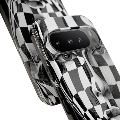Checkered Face Google Pixel 9 Pro Case - Tough