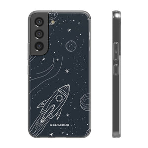 Cosmic Doodle Adventure | Flexible Phone Case for Samsung Galaxy