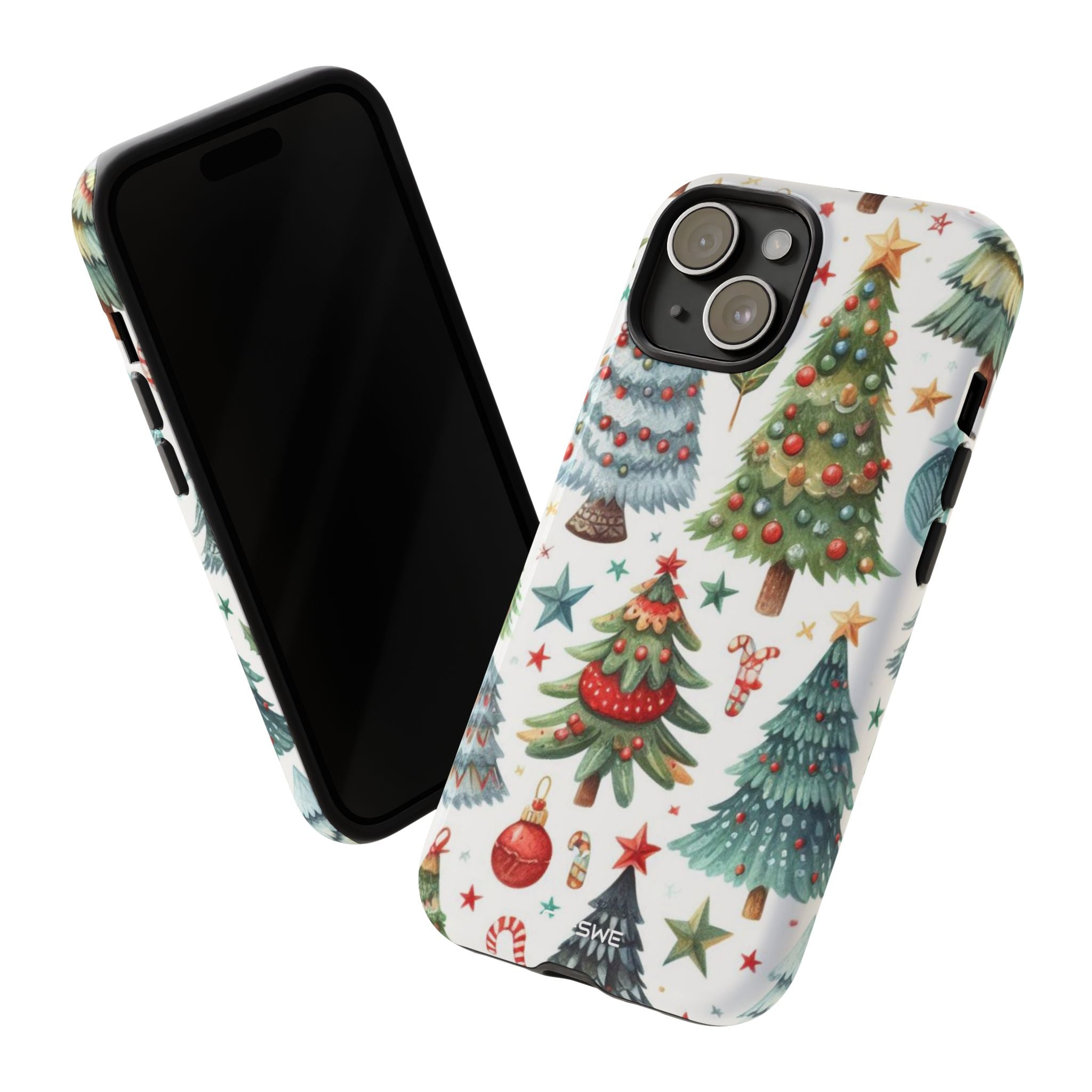 Whimsical Trees Sparkle - iPhone Case