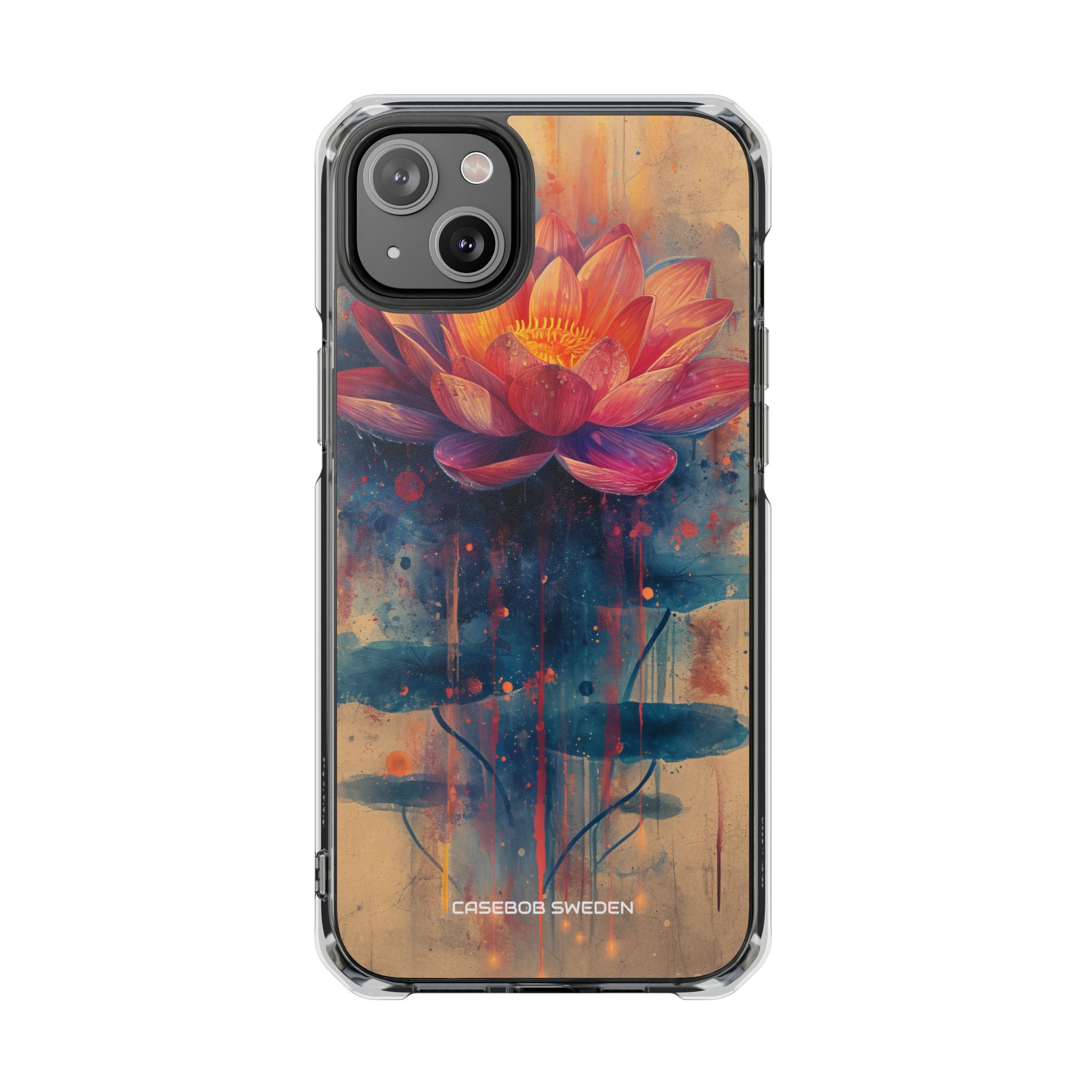 Lotus Blossom Art - Clear Impact iPhone 14 Phone Case