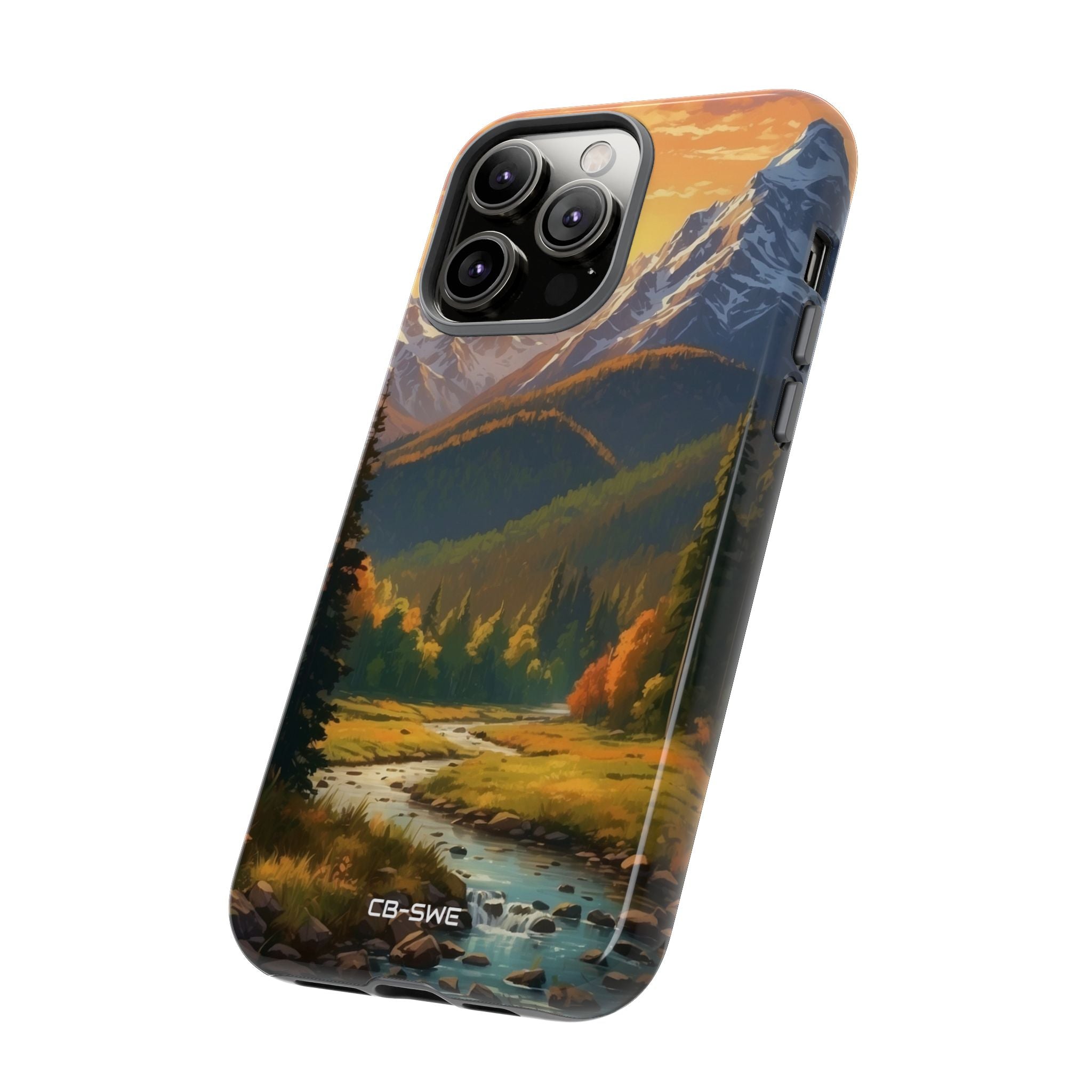 Mountain Reflections Glimmer - iPhone Case