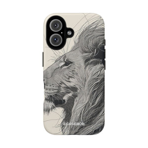 Majestic Lion: Grayscale Elegance - for iPhone 16