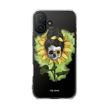 Sunflower Skull Fusion iPhone Case - Impact