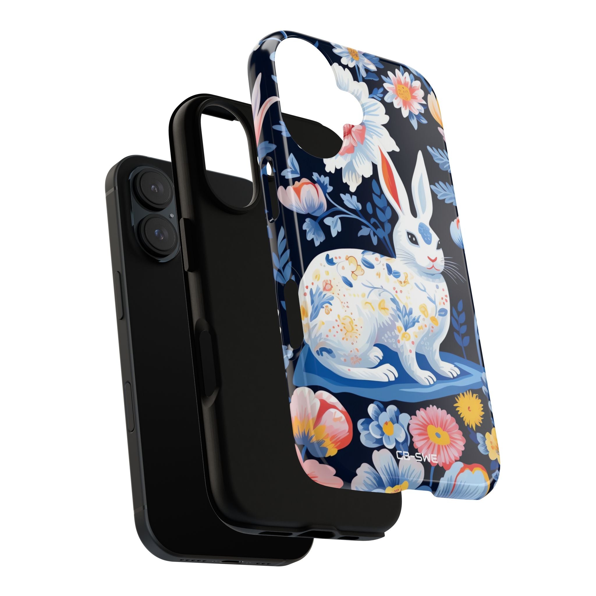 Floral Rabbit Dances - iPhone Case