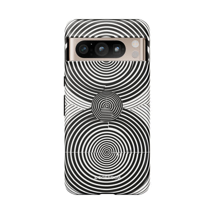 Dynamische Tiefe: Schwarz-Weiß-Op-Art – für Google Pixel 8