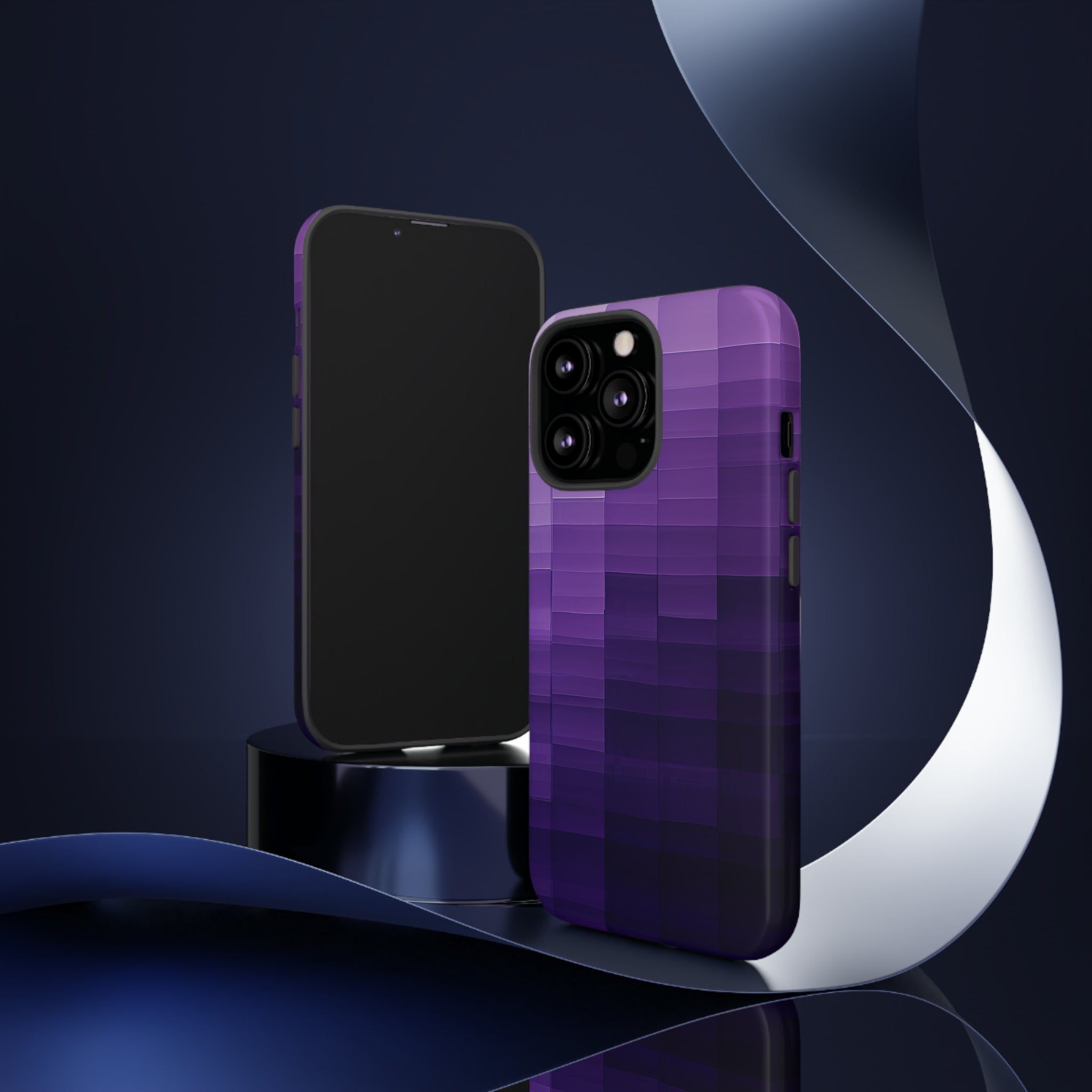 Purple Square Fusion - Protective Phone Case