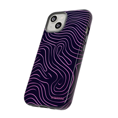 Purple Line Minimalism - Protective Phone Case