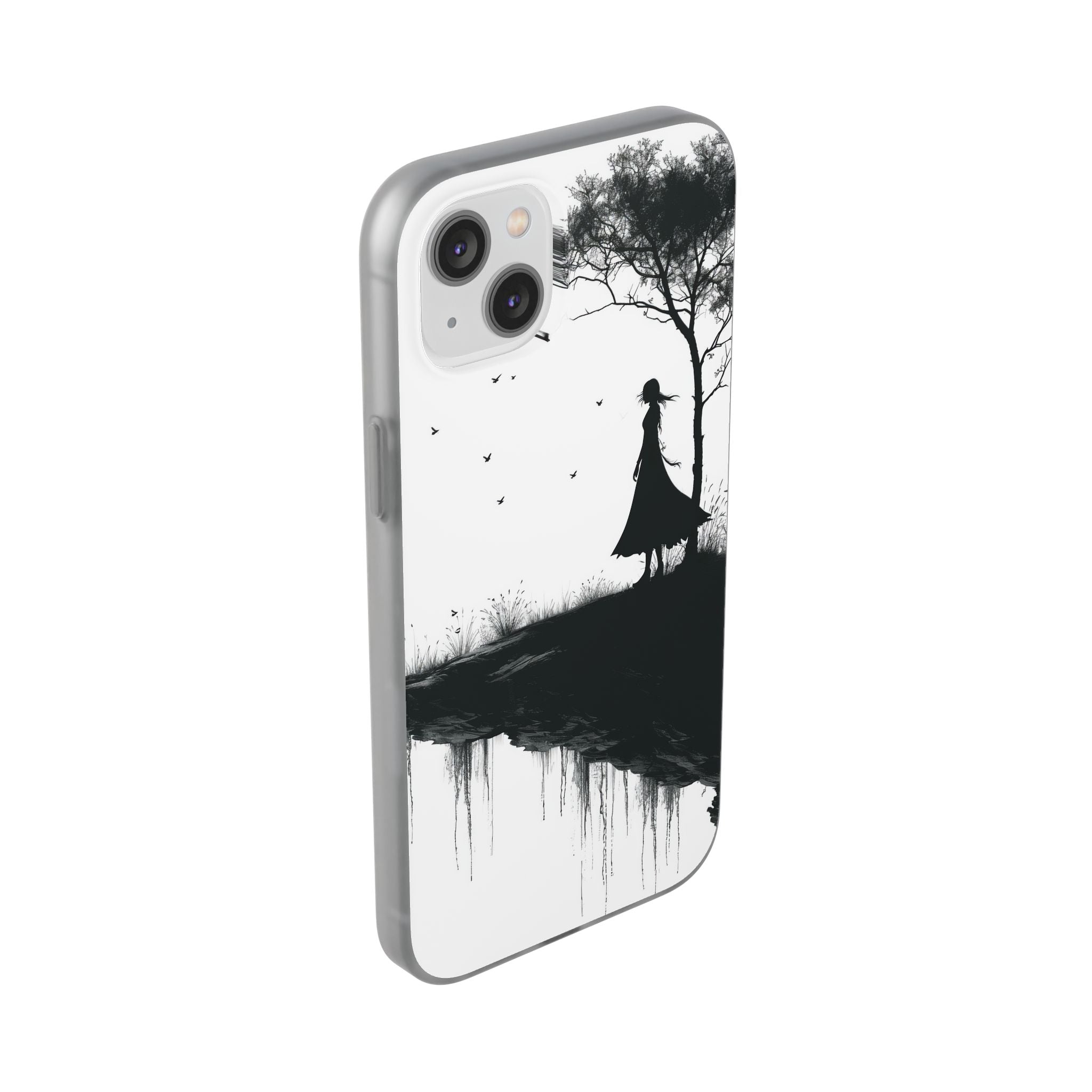 Cliffside Silhouette iPhone 14 Plus Case - Soft