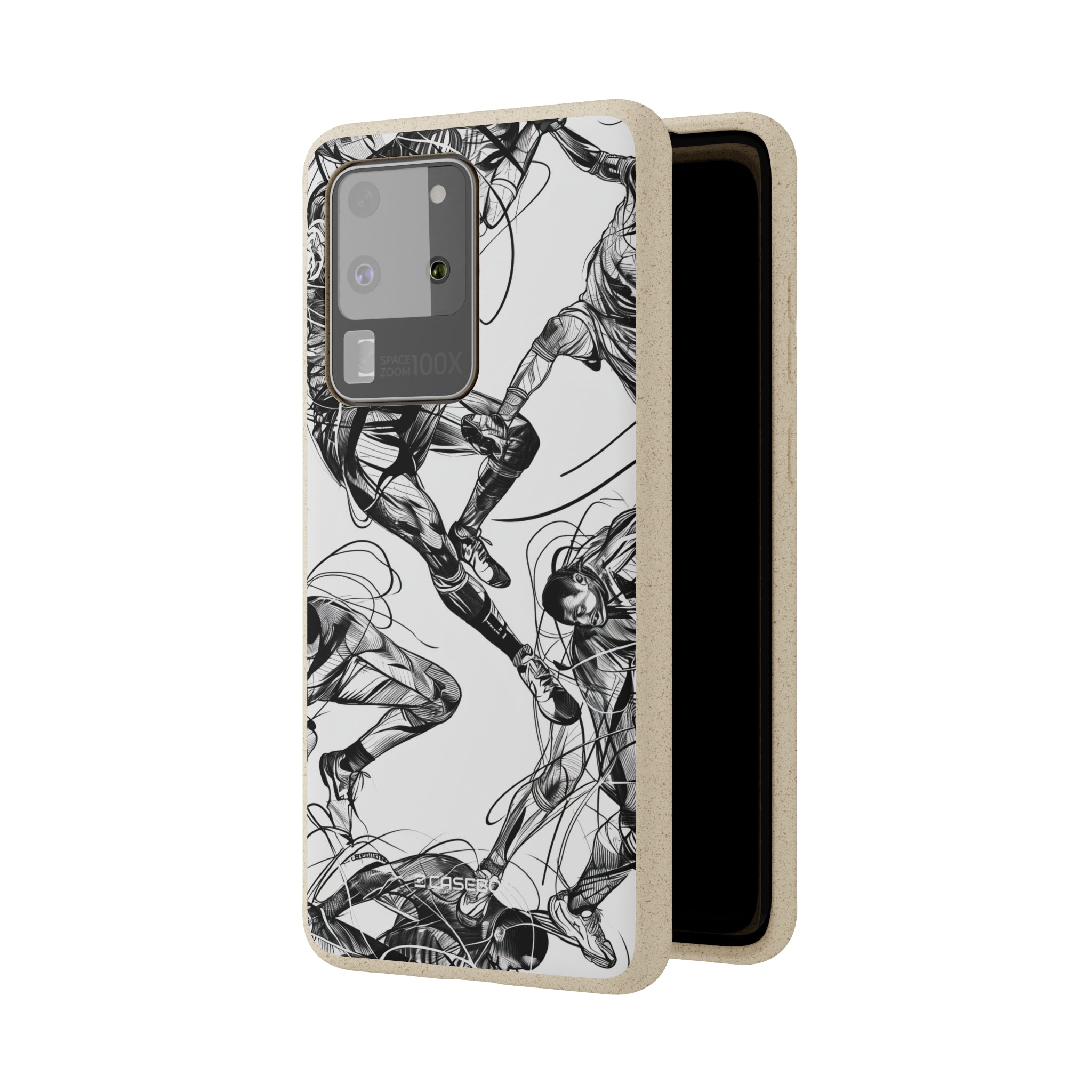 Dynamic Athletic Surrealism | Biodegradable Phone Case