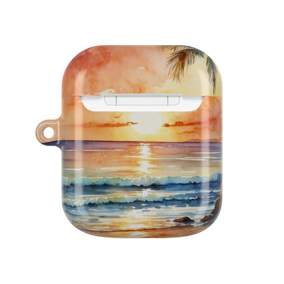 Golden Palm Sunset - AirPods Case