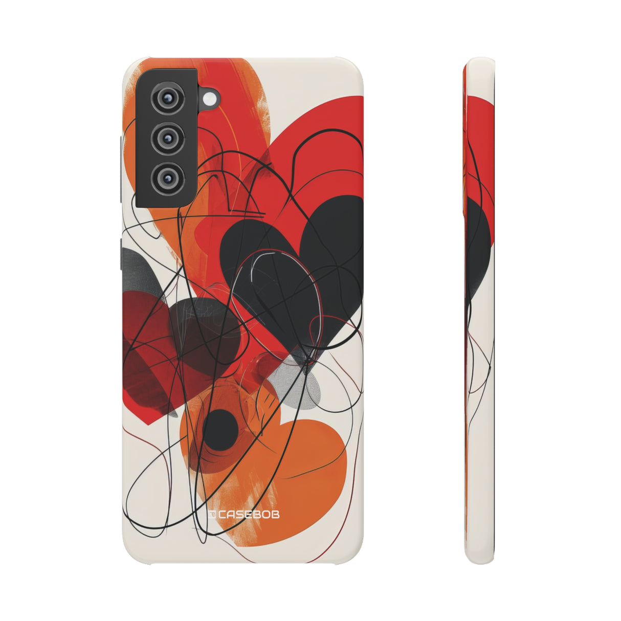 Fiery Hearts | Slim Phone Case for Samsung