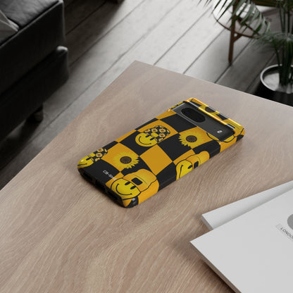 Joyful Checkered Smiles - Google Pixel Case