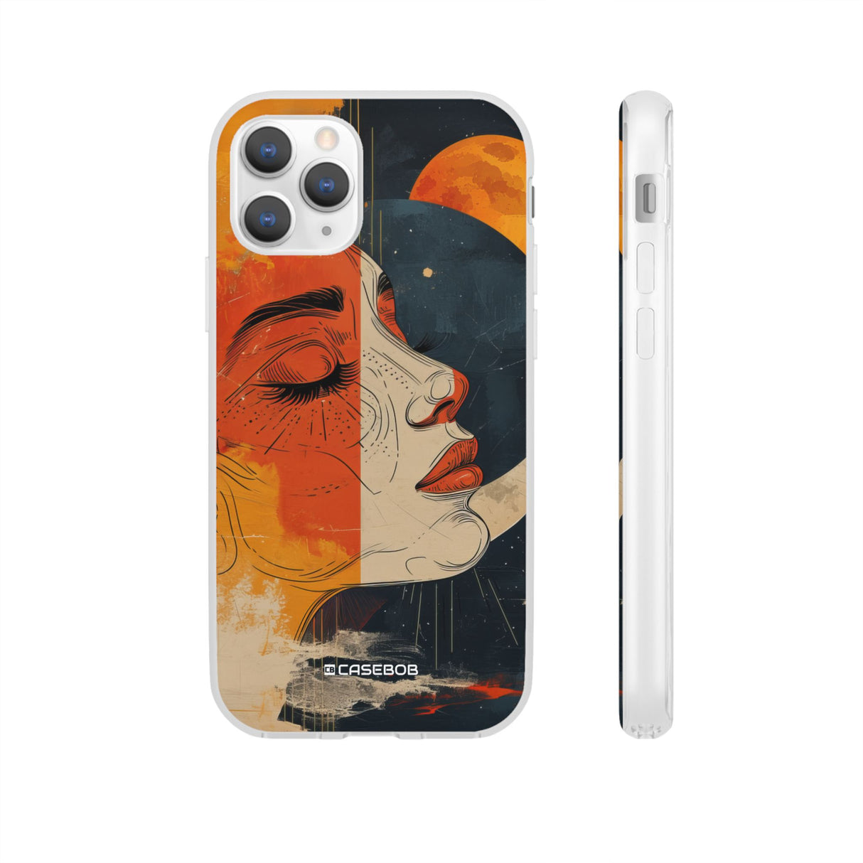 Celestial Duality | Flexible Phone Case for iPhone