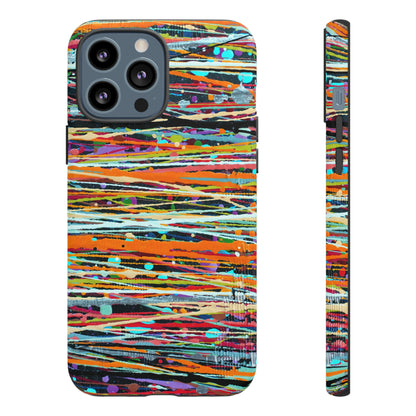 Oil painting - Stripe - Protective Phone Case