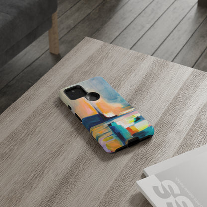 Abstract Blue n Yellow iPhone Case (Protective) Phone Case