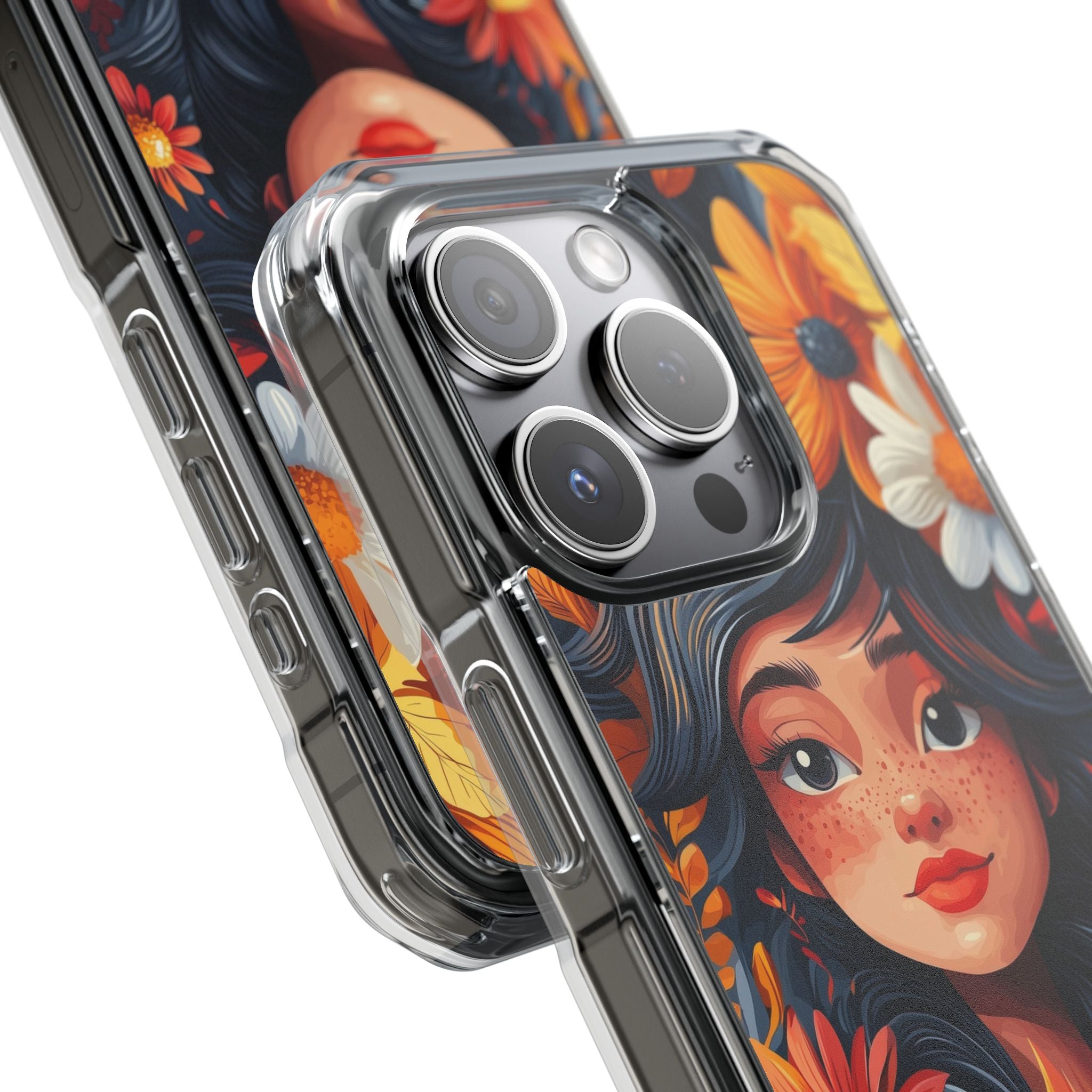 Floral Girl Smiles iPhone Case - Impact