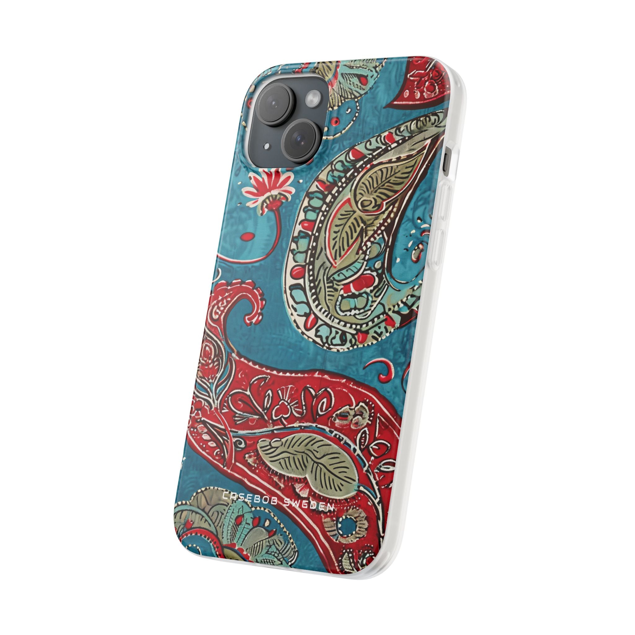 Vintage Paisley Elegance iPhone 15 - Flexi Phone Case