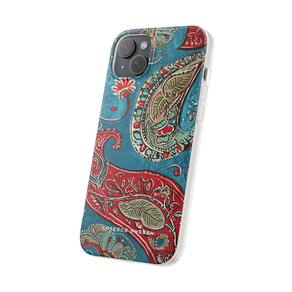 Vintage Paisley Elegance iPhone 15 - Flexi Phone Case