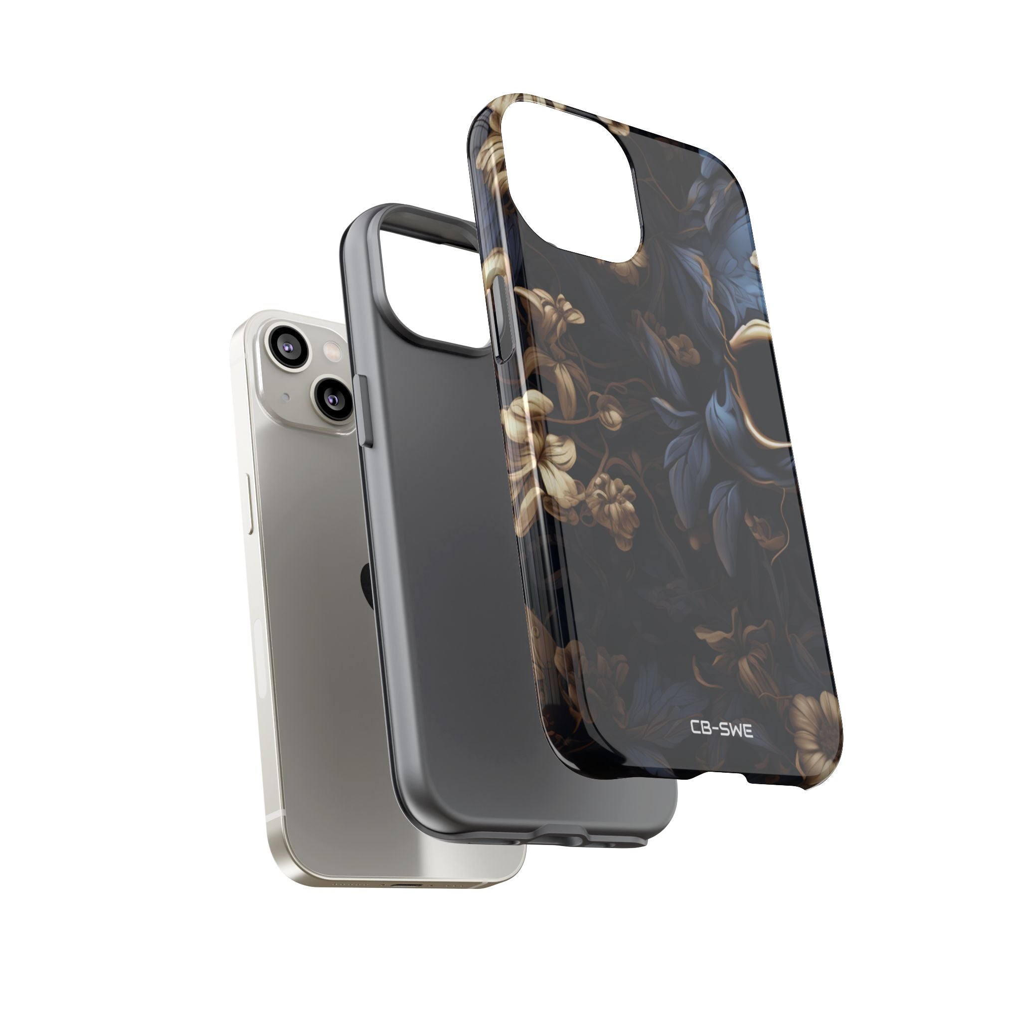 Gothic Floral Skull - iPhone Case