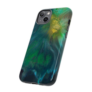 Beryll Green Ink Art iPhone Case (Protective) Phone Case